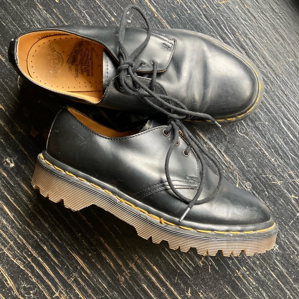 Dr. Martens Black Leather Oxford Shoes